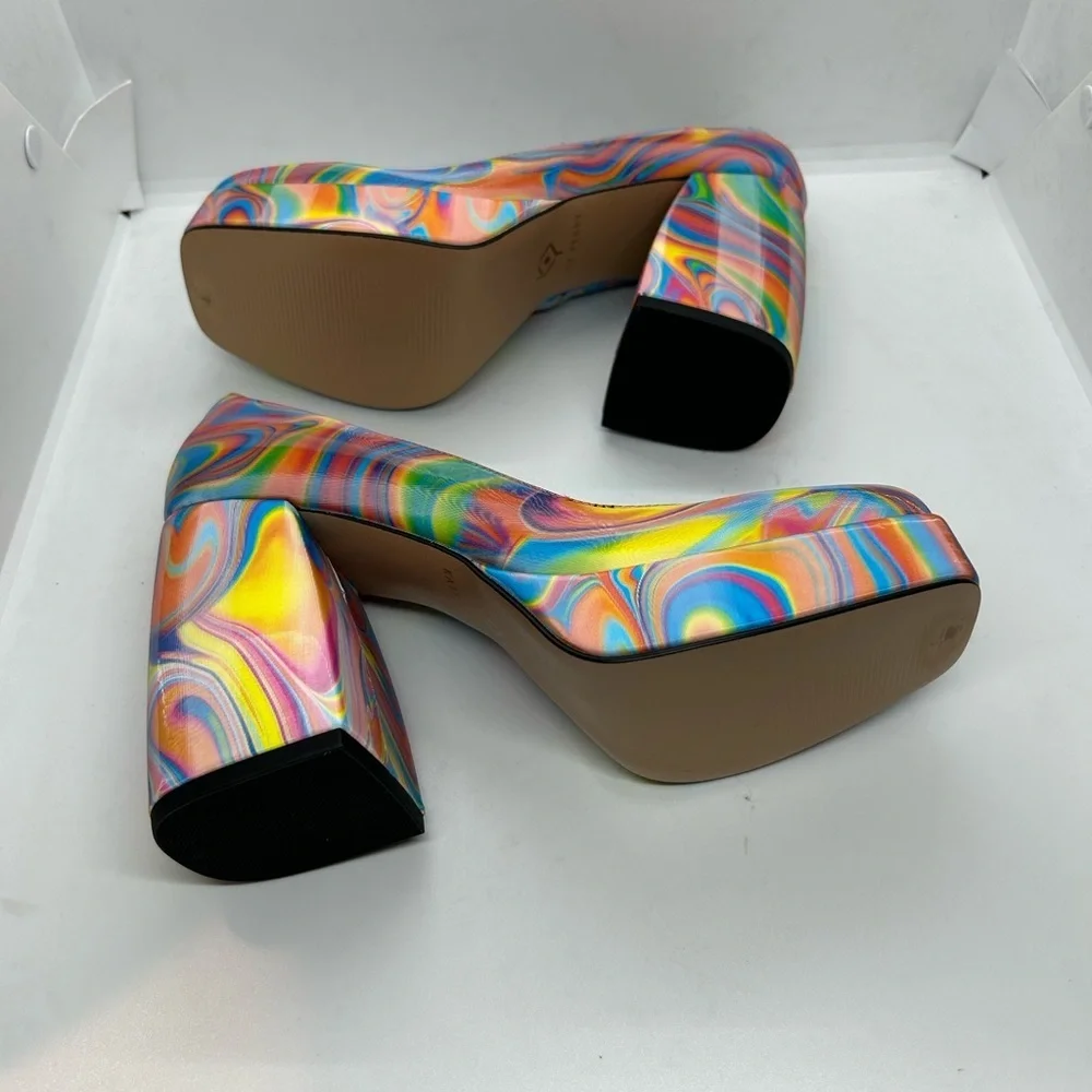 Katy Perry Collections Women's Multicolor Platform Heels Size 7M. NWOT